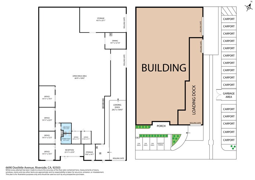 More Photos Of 6690 Doolittle Ave, Riverside Warehouse For Sale