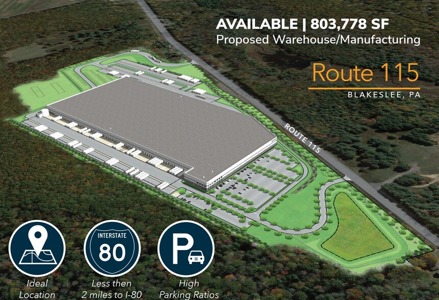 Primary Photo Of Route 115, Blakeslee Distribution For Lease