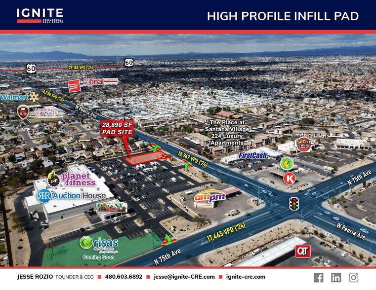 More Photos Of SWC of 75th Ave and Peoria ave, Peoria Land For Lease