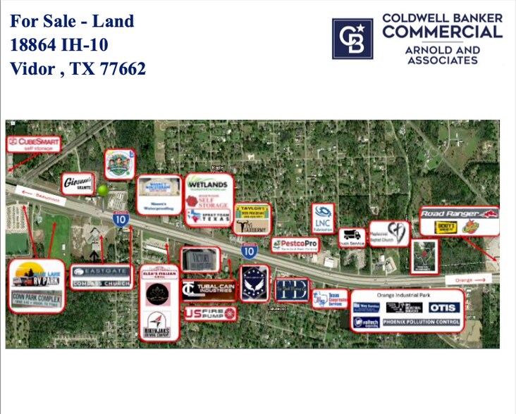 More Photos Of 18864 I-10, Vidor Land For Sale