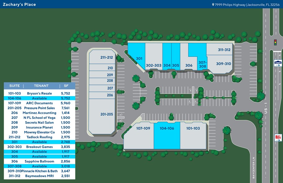 More Photos Of 7999 Philips Hwy, Jacksonville General Retail For Lease