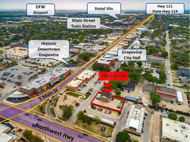 More Photos Of 110 S Barton Ave, Grapevine Freestanding For Sale