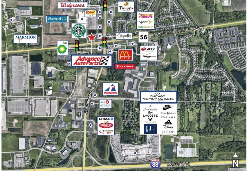More Photos Of 1386 Butterfield Rd, Aurora Freestanding For Lease