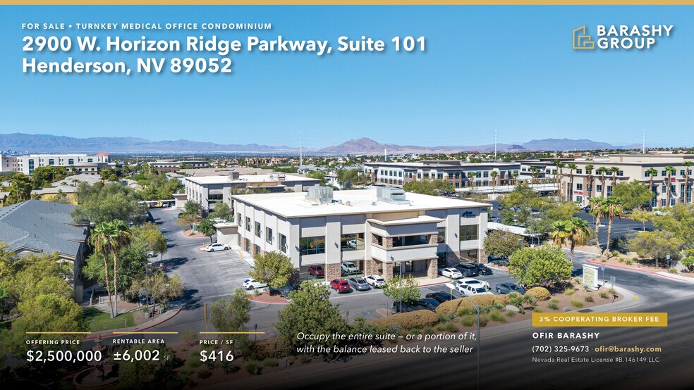 Primary Photo Of 2900 W Horizon Ridge Pky, Henderson Medical For Sale