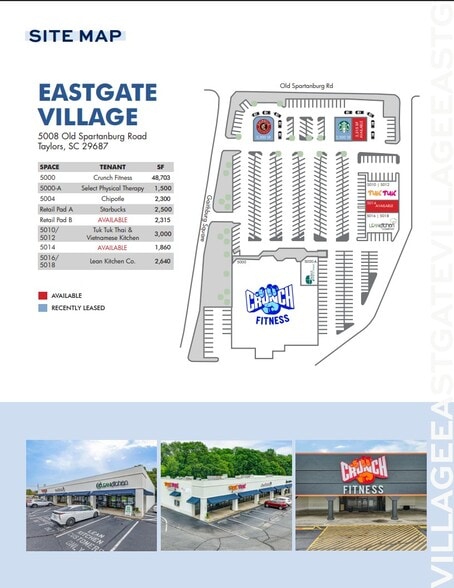 More Photos Of 5008-5018 Old Spartanburg Rd, Taylors Unknown For Lease