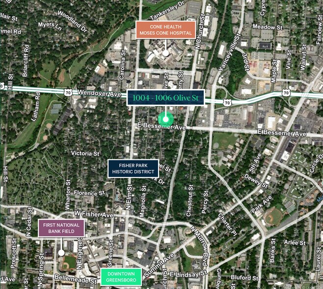 More Photos Of 1004-1006 Olive St, Greensboro Office For Sale