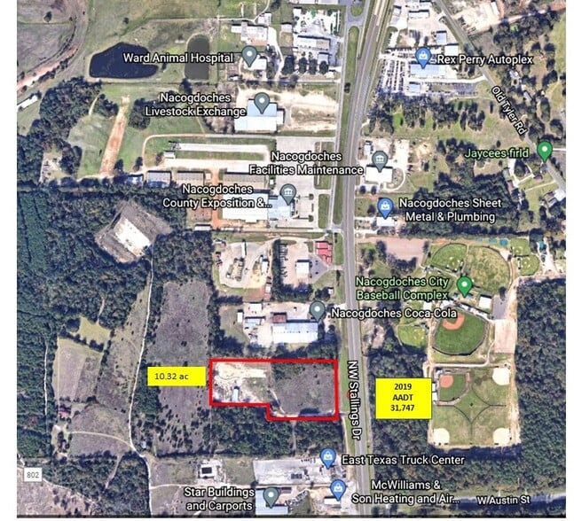 More Photos Of 3121 NW Stallings Dr, Nacogdoches Land For Sale