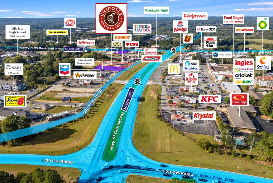 More Photos Of 147 Commerce Dr, Villa Rica Fast Food For Sale