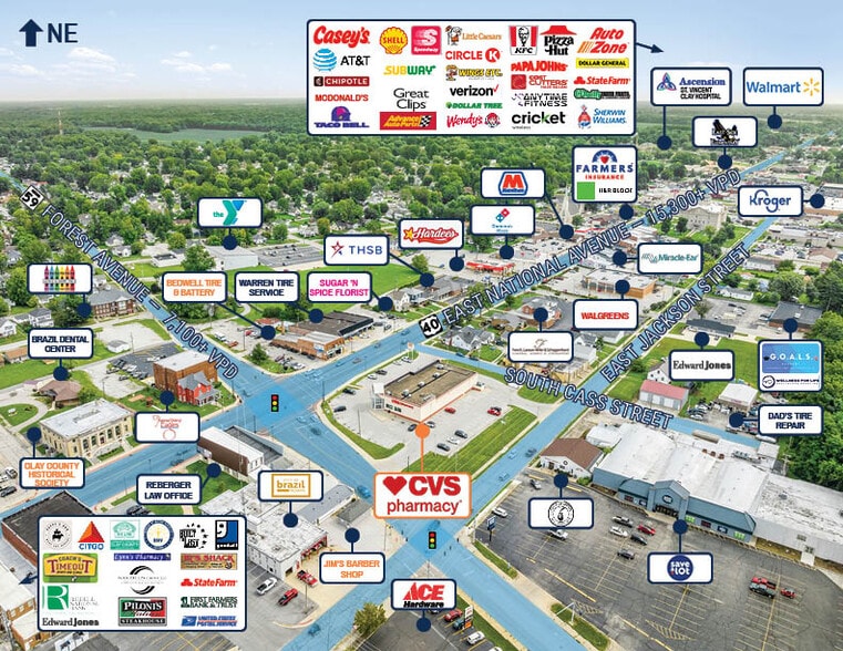 More Photos Of 307 E National Ave, Brazil Drugstore For Sale