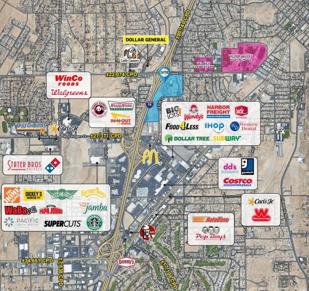 More Photos Of SEQ Mojave Dr & I-15, Victorville Land For Lease