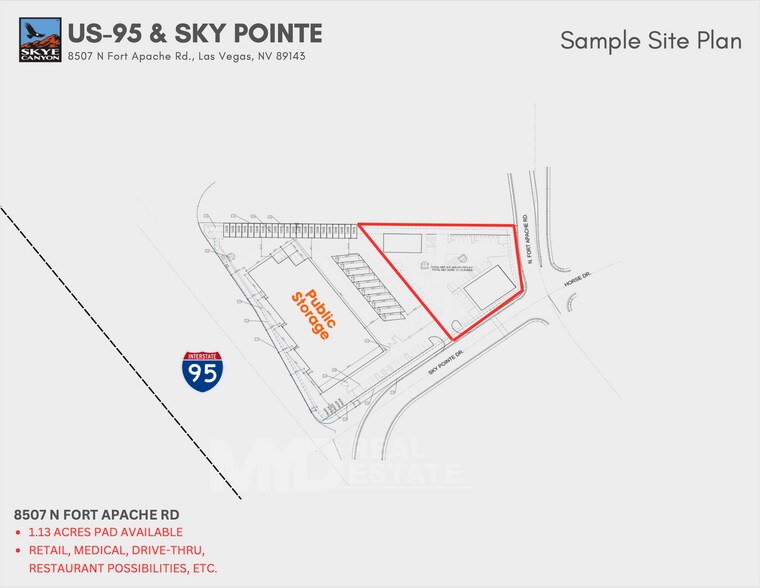 More Photos Of 8507 N Fort Apache Rd, Las Vegas Land For Sale