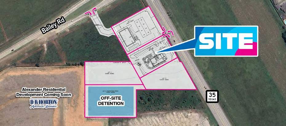 More Photos Of SWC Hwy 35 & Bailey Rd, Pearland Land For Lease