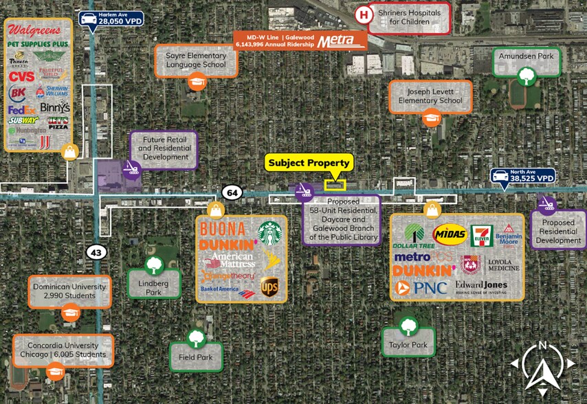 More Photos Of 6600-6624 W North Ave, Chicago Storefront For Lease