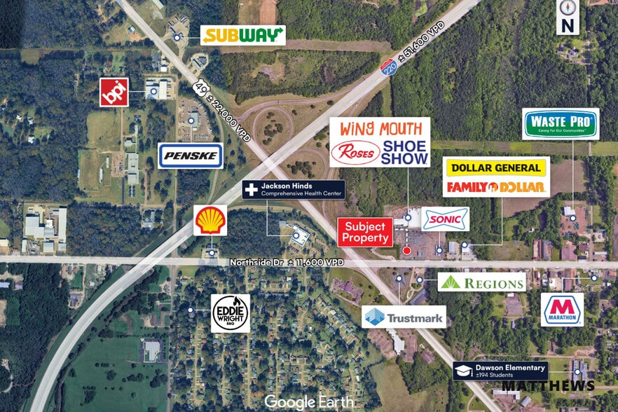 More Photos Of 3198 W Northside Dr, Jackson Fast Food For Sale