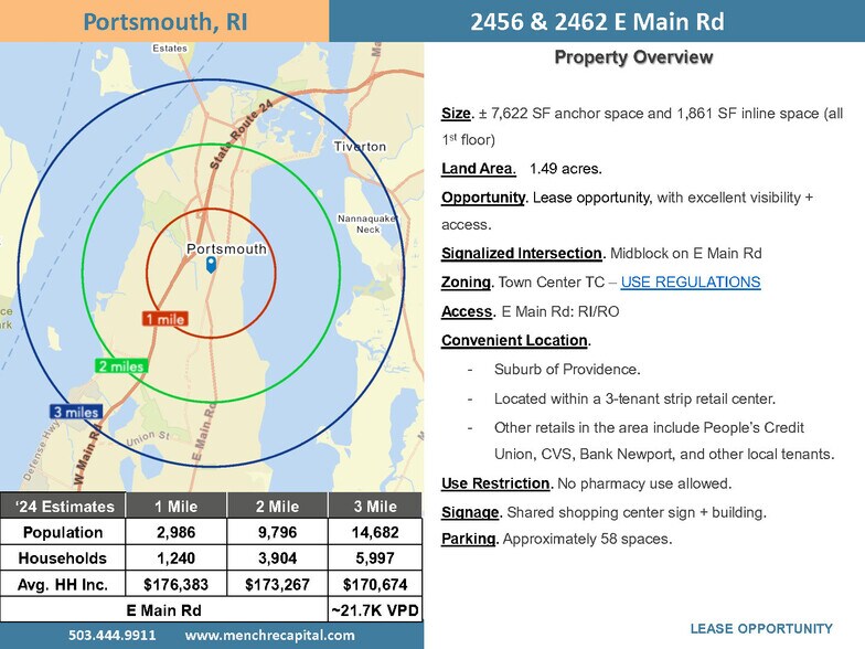 More Photos Of 2456-2462 E Main Rd, Portsmouth Storefront For Lease