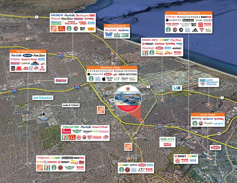 More Photos Of 7400 La Tijera Blvd, Los Angeles Service Station For Sale