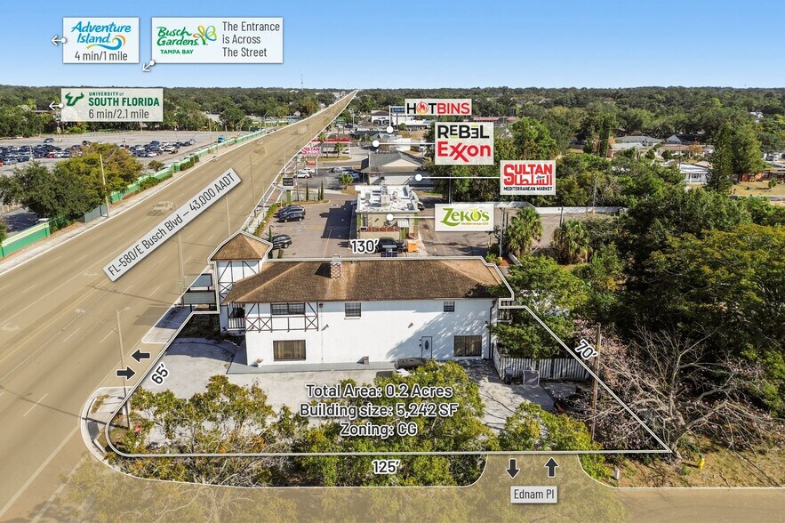 More Photos Of 3601 E Busch Blvd, Tampa Storefront Retail Office For Sale