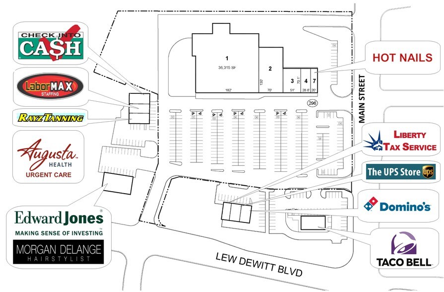More Photos Of 109 Lew Dewitt Blvd, Waynesboro Storefront For Lease