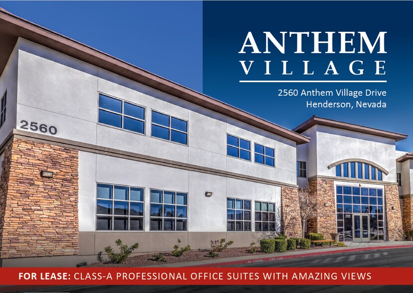 Primary Photo Of 2560 Anthem Village Dr, Henderson Medical For Lease