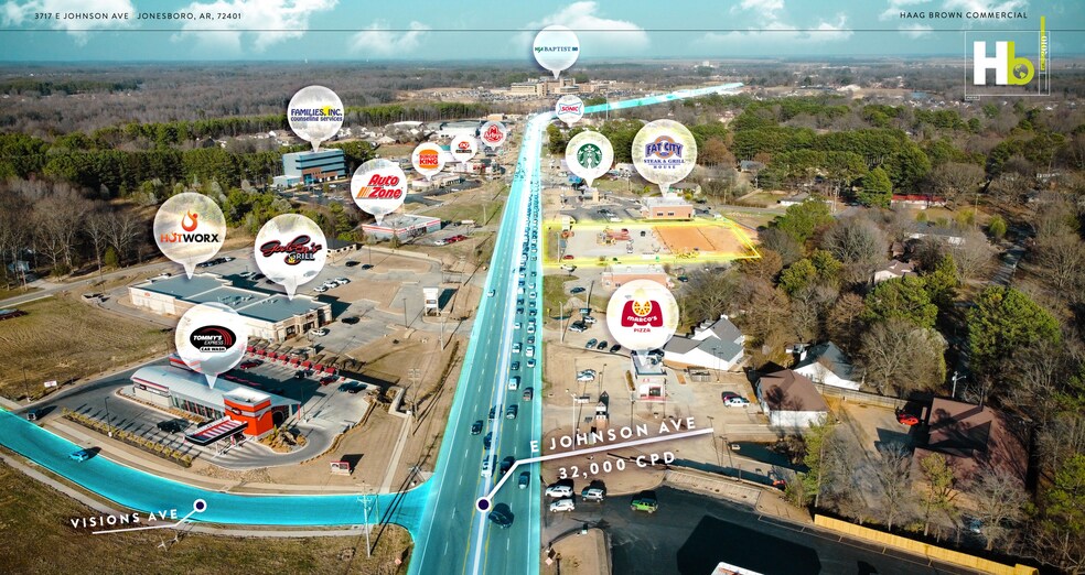 More Photos Of 3717 E Johnson Ave, Jonesboro General Retail For Lease