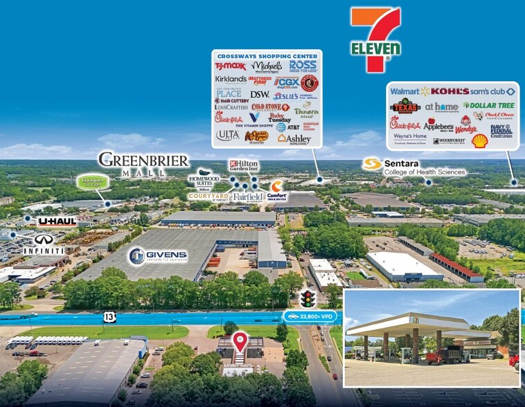 Primary Photo Of 1729 S Military Hwy, Chesapeake Convenience Store For Sale