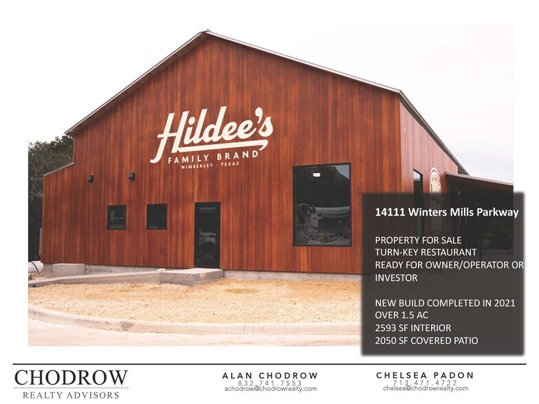 More Photos Of 14111 Winters Mill Pky, Wimberley Restaurant For Sale