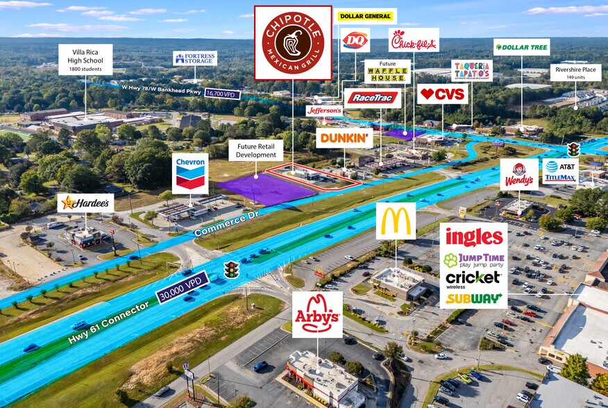 More Photos Of 147 Commerce Dr, Villa Rica Fast Food For Sale