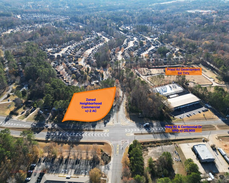 Primary Photo Of Centennial Dr @ Highway 92, Acworth Land For Sale