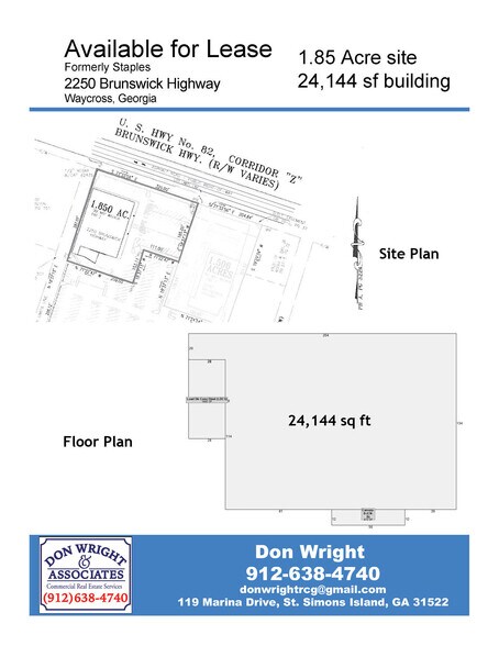 More Photos Of 2250 Brunswick Hwy, Waycross Freestanding For Sale