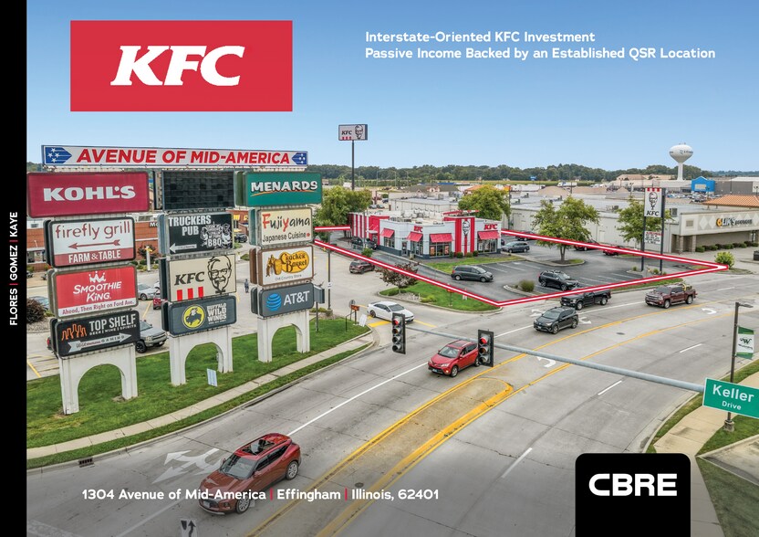 Primary Photo Of 1304 Avenue Of Mid America, Effingham Fast Food For Sale