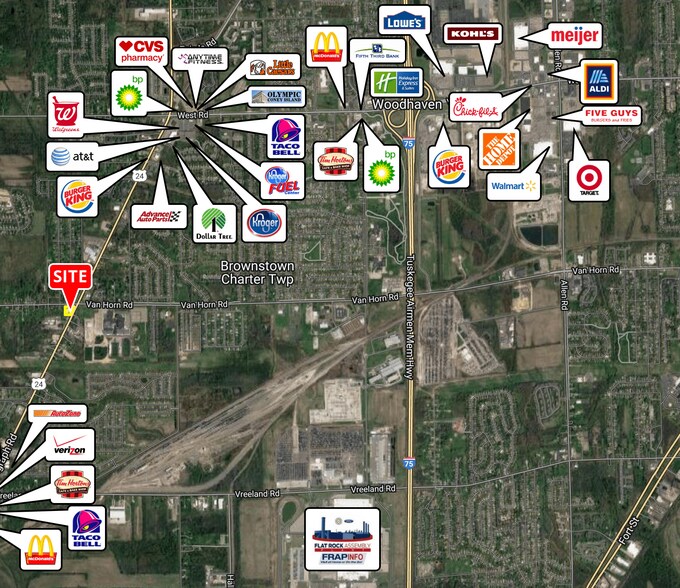 More Photos Of 25000-25100 Telegraph Rd, Brownstown Freestanding For Lease