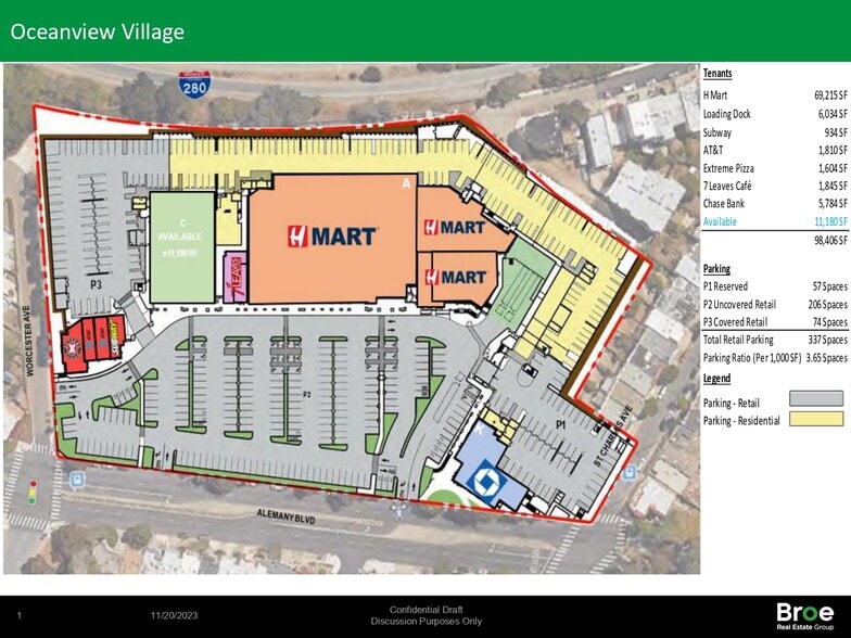 More Photos Of 3995 Alemany Blvd, San Francisco General Retail For Lease