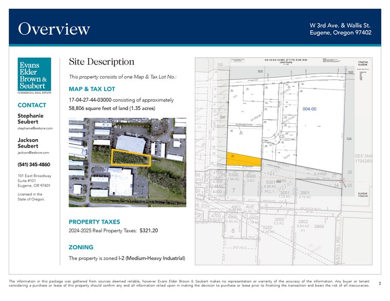 More Photos Of Wallis & W 3rd Ave, Eugene Land For Sale