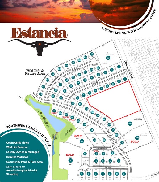 More Photos Of Tascosa Rd W of Amarillo Blvd, Amarillo, 79124, Amarillo Land For Sale