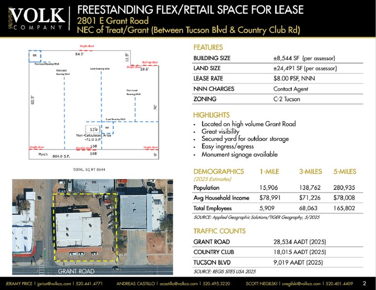 More Photos Of 2801 E Grant Rd, Tucson Freestanding For Lease
