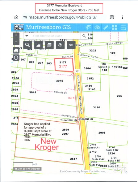 More Photos Of 3177 Memorial Blvd, Murfreesboro Land For Lease