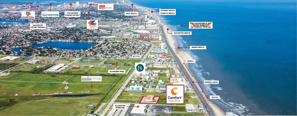 More Photos Of 3606 89th St, Galveston Hotel For Sale