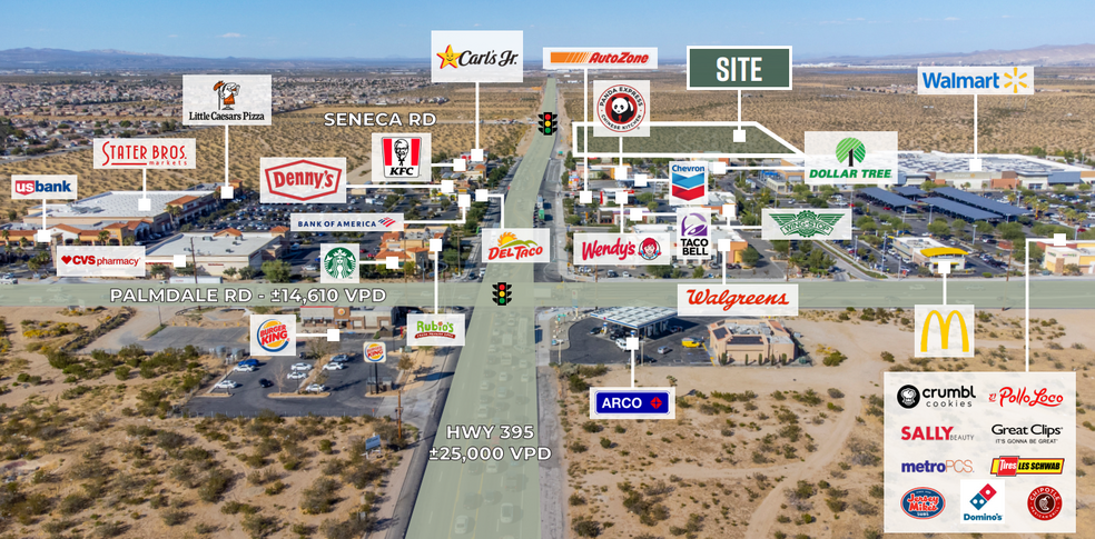 Primary Photo Of SWC of US-395 & Seneca Road, Victorville Land For Lease