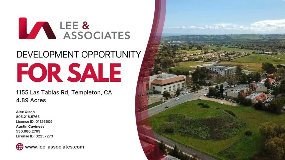 Primary Photo Of 1155 Las Tablas Rd, Templeton Land For Sale