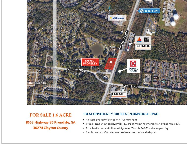 Primary Photo Of 0 GA-85, Riverdale Land For Sale