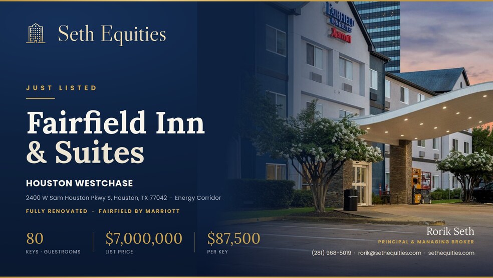 Primary Photo Of 2400 W Sam Houston Pky S, Houston Hotel For Sale
