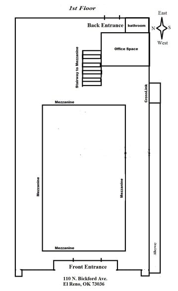More Photos Of 110 N Bickford Ave, El Reno Storefront Retail Office For Sale