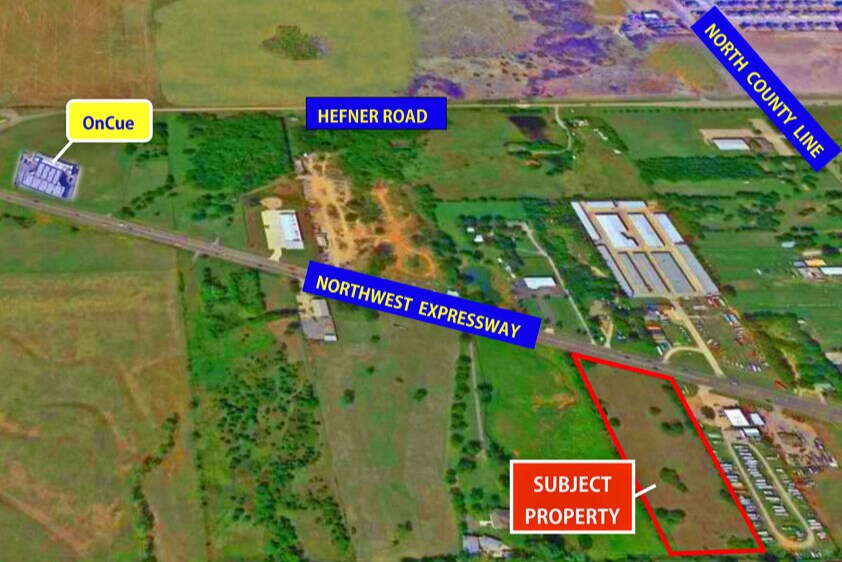 More Photos Of 9130-9140 NW Expy, Yukon Land For Sale