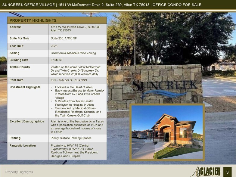 More Photos Of 1511 W McDermott #2 Dr, Allen Medical For Sale