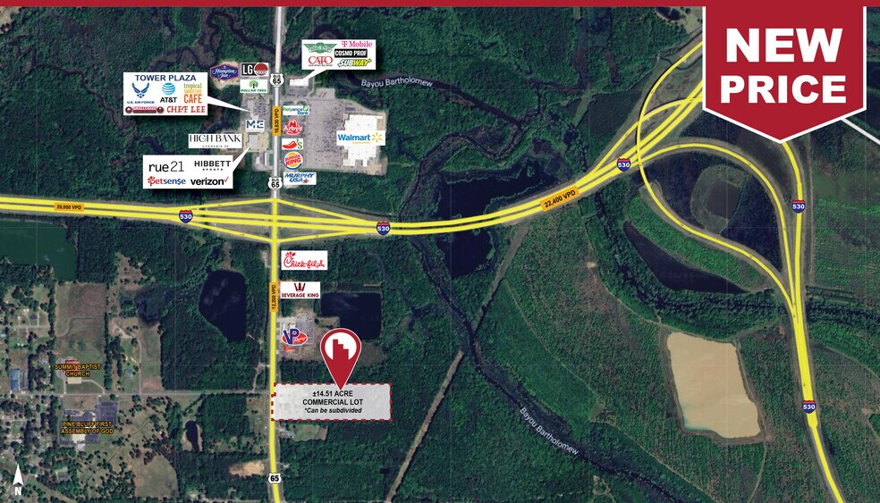 Primary Photo Of 6101 S Olive St, Pine Bluff Land For Sale