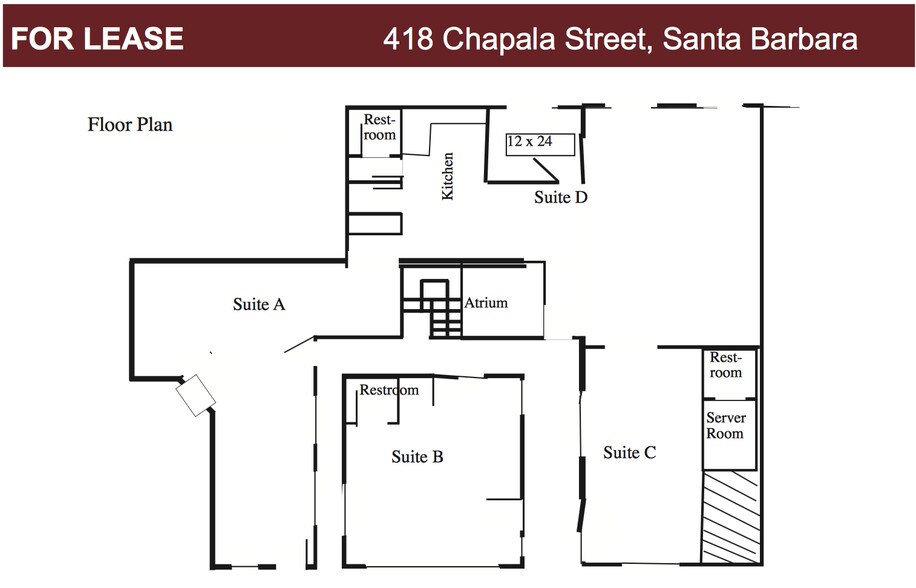 More Photos Of 418 Chapala St, Santa Barbara Loft Creative Space For Lease