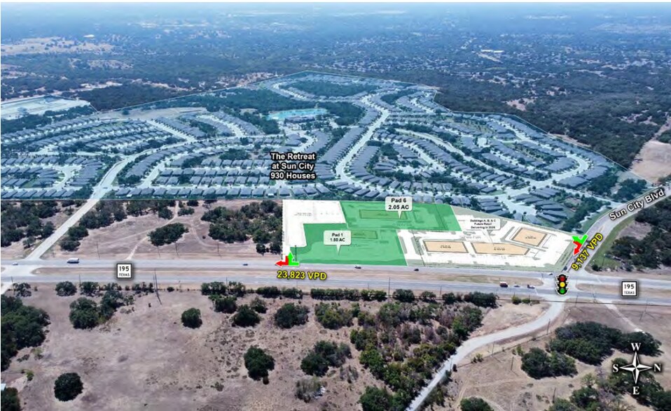 More Photos Of TX-195 & Sun City Blvd, Georgetown Land For Sale