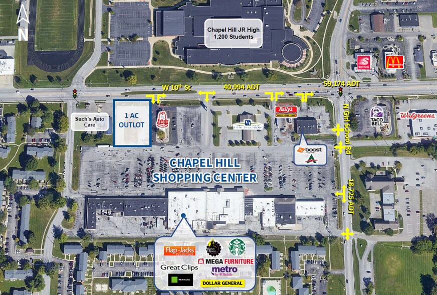 More Photos Of 7421 W 10th St, Indianapolis Land For Lease