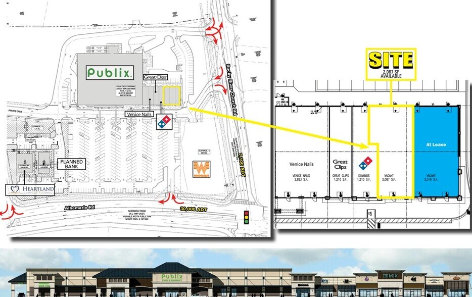 More Photos Of 12925 Albemarle Rd, Charlotte Supermarket For Lease