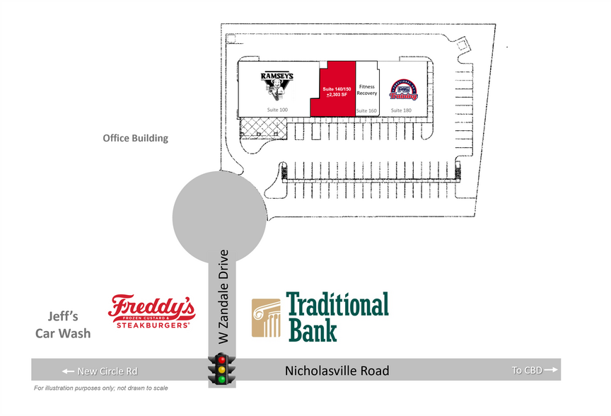 More Photos Of 151 W Zandale Dr, Lexington Storefront For Lease